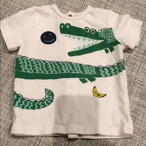 Catimini alligator button up back shirt